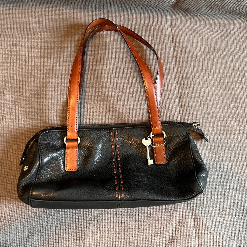 Vintage pebbled leather Fossil purse